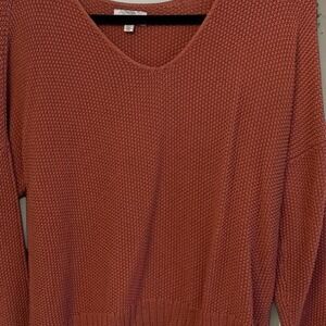 Lucky brand Orange sweater with a loose fit #orange